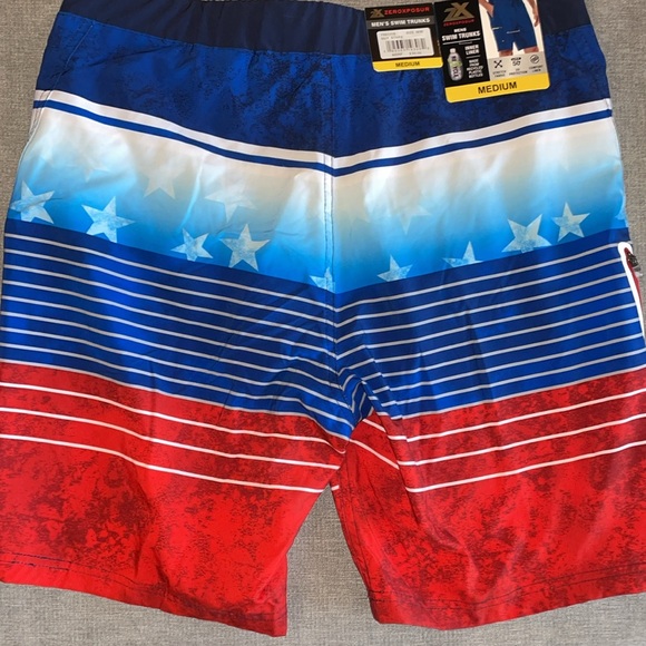 ZeroXposur Navy Star America USA Swim Trunks - Picture 9 of 9